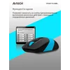 Мышь A4Tech Fstyler FG10S черный/синий оптическая (2000dpi) silent беспроводная USB для ноутбука (4but) Мышь A4Tech Fstyler FG10S черный/синий оптическая (2000dpi) silent беспроводная USB для ноутбука (4but)